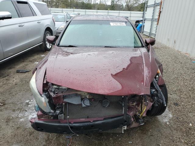 1HGCP2F88BA007777 - 2011 HONDA ACCORD EXL BURGUNDY photo 5