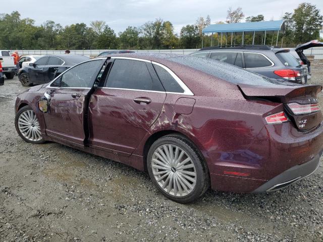 3LN6L5C98HR614603 - 2017 LINCOLN MKZ SELECT BURGUNDY photo 2