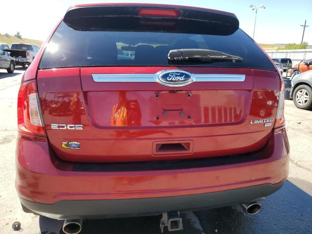 2FMDK4KC8DBB90589 - 2013 FORD EDGE LIMITED BURGUNDY photo 6