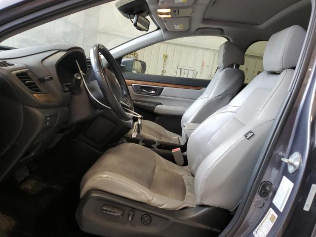 5J6RW2H88HL052282 - 2017 HONDA CR-V EXL GRAY photo 7