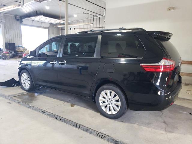 5TDDK3DC0GS143474 - 2016 TOYOTA SIENNA XLE BLACK photo 2