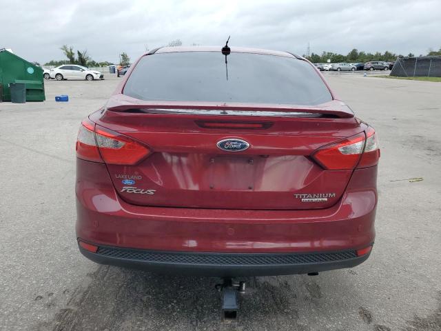 1FADP3J29DL181379 - 2013 FORD FOCUS TITANIUM BURGUNDY photo 6