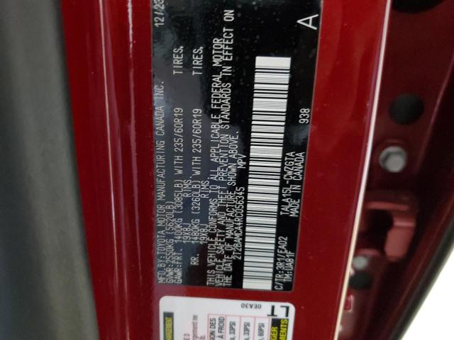 2T2BAMCA4RC056345 - 2024 LEXUS RX 350 BASE Qırmızı foto 12