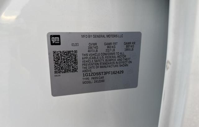 1G1ZD5ST3PF162429 - 2023 CHEVROLET MALIBU LT Weiß Foto 10