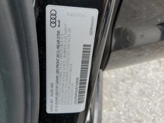 WAUF8AFC6JN103628 - 2018 AUDI A6 PREMIUM 黑色 照片 12