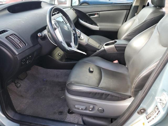 JTDKN3DP1C3022661 - 2012 TOYOTA PRIUS PLUG TURQUOISE photo 7