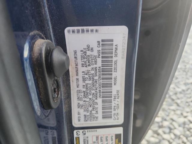 1NXBR30E07Z891854 - 2007 TOYOTA COROLLA CE ლურჯი ფოტო 13