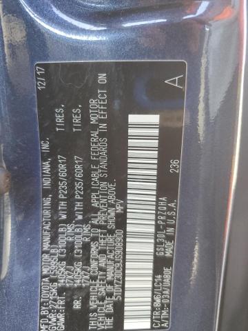 5TDYZ3DC9JS908900 - 2018 TOYOTA SIENNA XLE Mavi foto 14