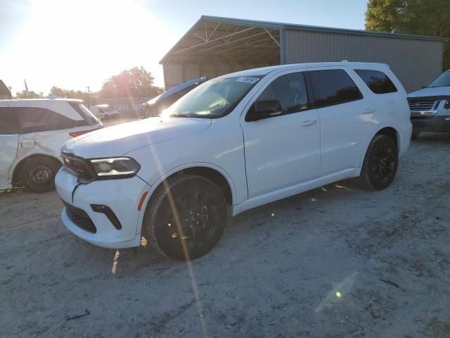 1C4RDJDG8MC805127 - 2021 DODGE DURANGO GT WHITE photo 1