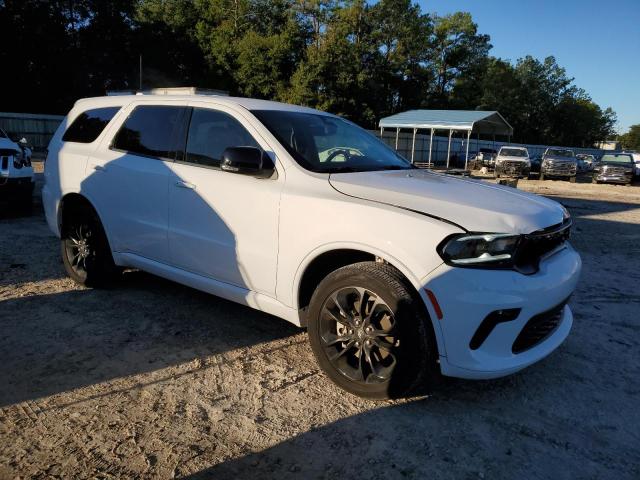 1C4RDJDG8MC805127 - 2021 DODGE DURANGO GT WHITE photo 4