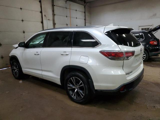 5TDJKRFH3GS300185 - 2016 TOYOTA HIGHLANDER XLE თეთრი ფოტო 2