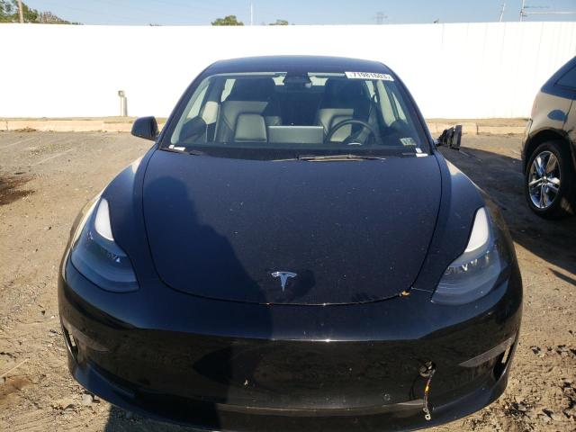 5YJ3E1EB3NF185054 - 2022 TESLA MODEL 3 BLACK photo 5