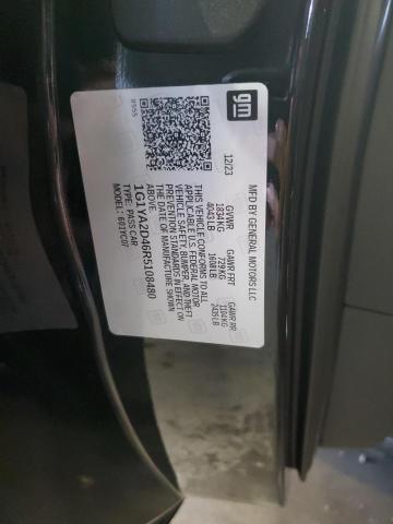 1G1YA2D46R5108480 - 2024 CHEVROLET CORVETTE STINGRAY 1LT BLACK photo 13