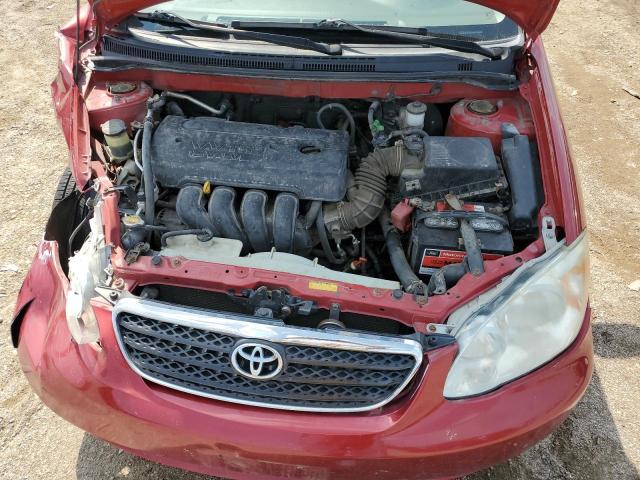 2T1BR32E65C891434 - 2005 TOYOTA COROLLA CE أحمر صورة 11