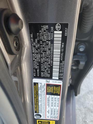 4T4BF1FK5FR468833 - 2015 TOYOTA CAMRY LE GRAY photo 12