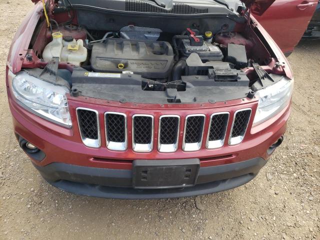 1C4NJDEB6CD584678 - 2012 JEEP COMPASS LATITUDE RED photo 11