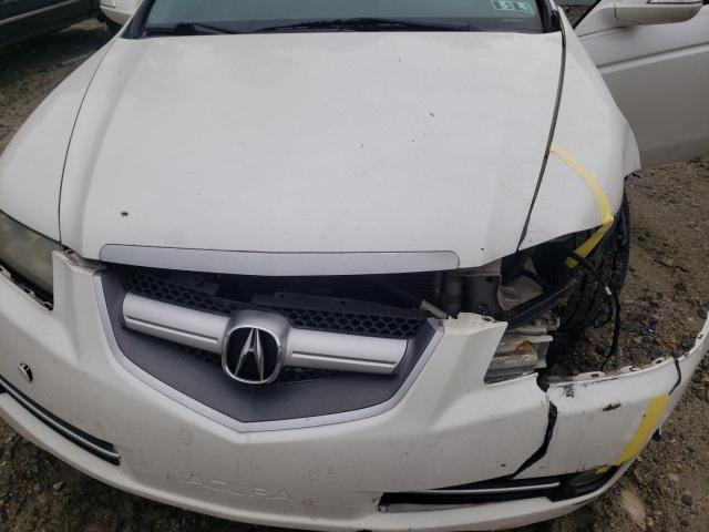 19UUA66207A023035 - 2007 ACURA TL WHITE photo 11