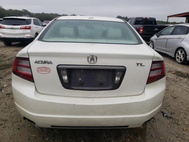 19UUA66207A023035 - 2007 ACURA TL WHITE photo 6