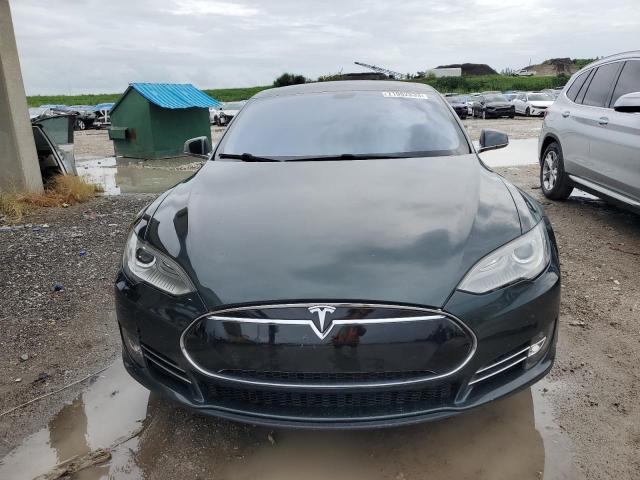 5YJSA1H18EFP49002 - 2014 TESLA MODEL S 绿色 照片 5