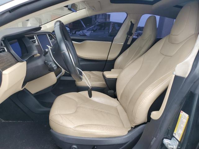 5YJSA1H18EFP49002 - 2014 TESLA MODEL S 绿色 照片 7