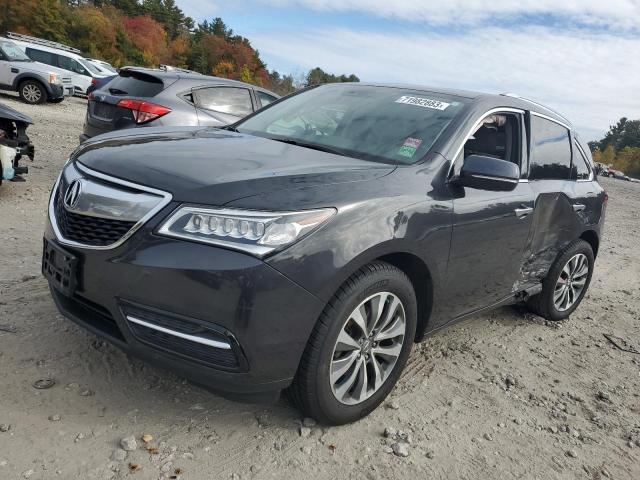 5FRYD4H43GB006133 - 2016 ACURA MDX TECHNOLOGY GRAY photo 1