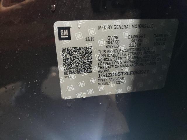 1G1ZD5ST3LF063927 - 2020 CHEVROLET MALIBU LT 勃艮第红 照片 13