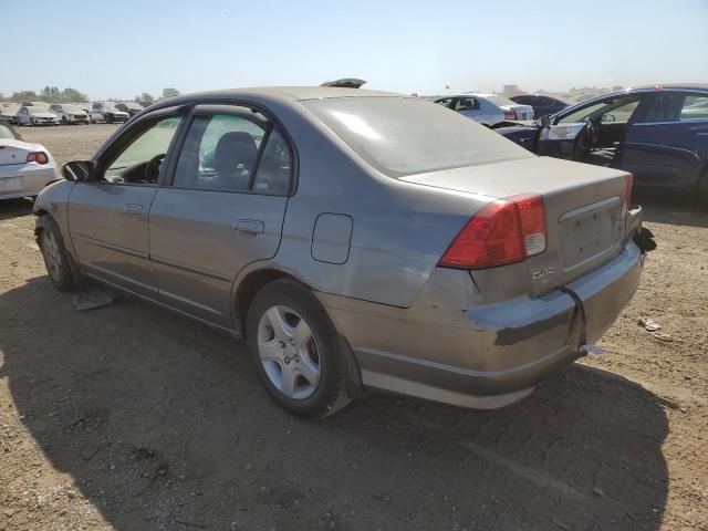 2HGES26724H642707 - 2004 HONDA CIVIC EX GRAY photo 2