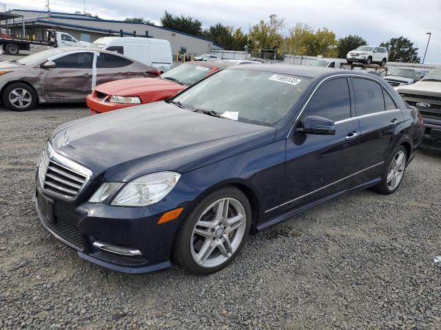 WDDHF9BB9DA672133 - 2013 MERCEDES-BENZ E 550 4MATIC BLUE photo 1