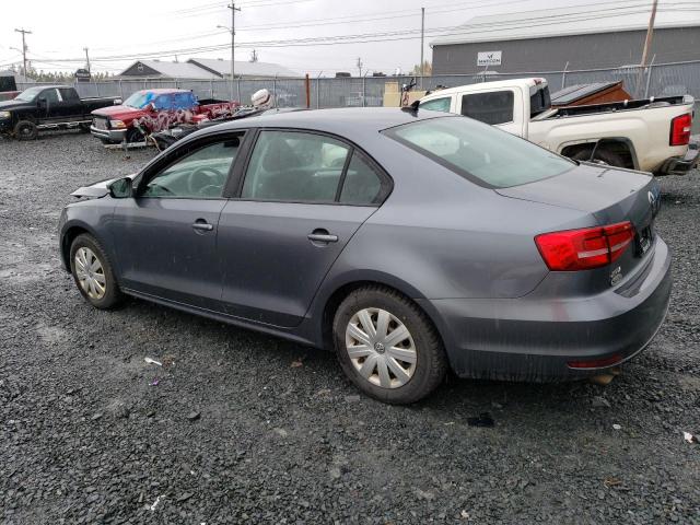 3VW1K7AJ8FM339266 - 2015 VOLKSWAGEN JETTA BASE GRAY photo 2