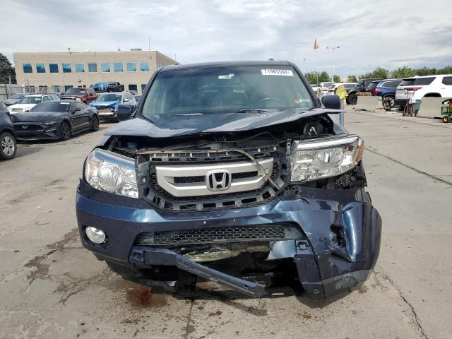 5FNYF4H50AB022320 - 2010 HONDA PILOT EXL BLUE photo 5