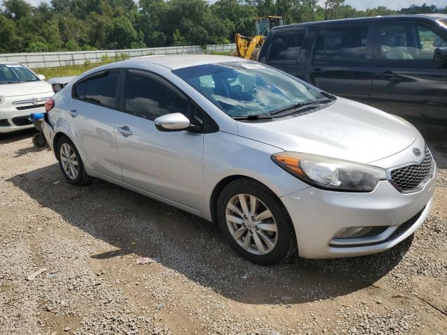 KNAFX4A64F5370523 - 2015 KIA FORTE LX SILVER photo 4