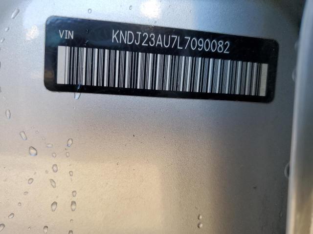 KNDJ23AU7L7090082 - 2020 KIA SOUL LX SILVER photo 12