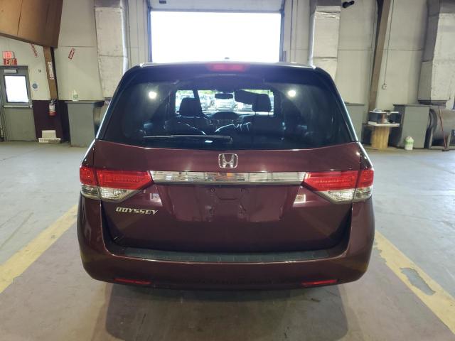 5FNRL5H69GB021011 - 2016 HONDA ODYSSEY EXL BURGUNDY photo 6