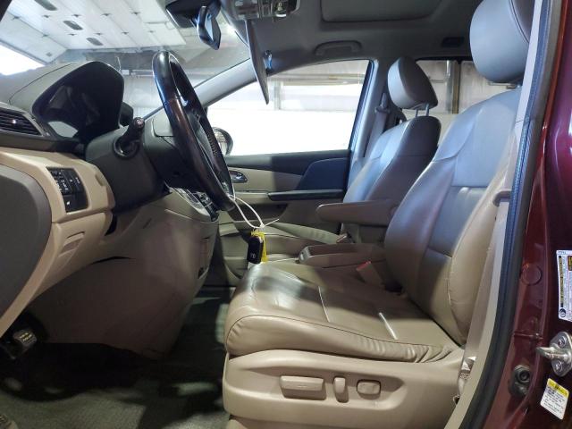 5FNRL5H69GB021011 - 2016 HONDA ODYSSEY EXL BURGUNDY photo 7