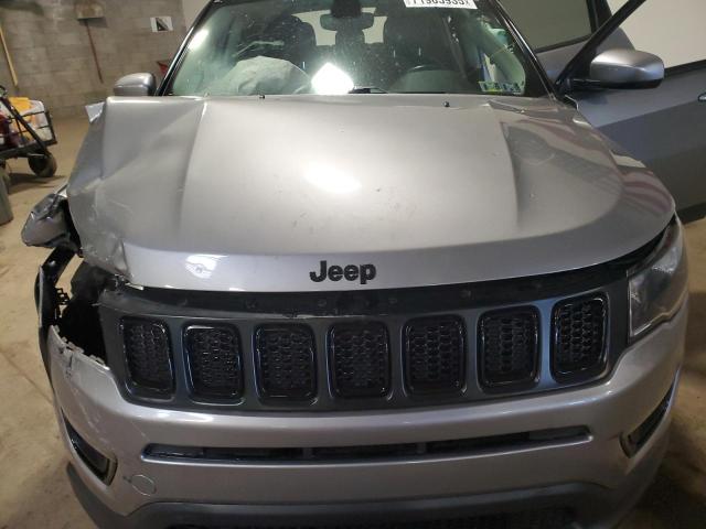 3C4NJDBB2LT139725 - 2020 JEEP COMPASS LATITUDE SILVER photo 12