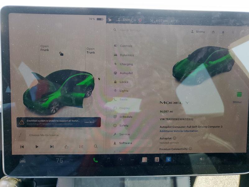 7SAYGDEEXPA113332 - 2023 TESLA MODEL Y BLUE photo 9