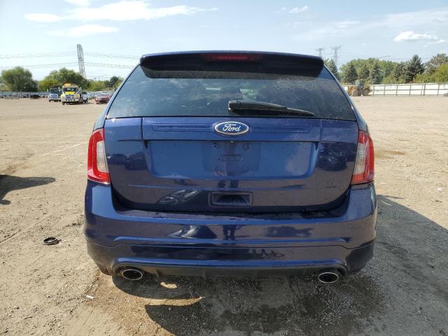 2FMDK4AKXBBA18005 - 2011 FORD EDGE SPORT BLUE photo 6