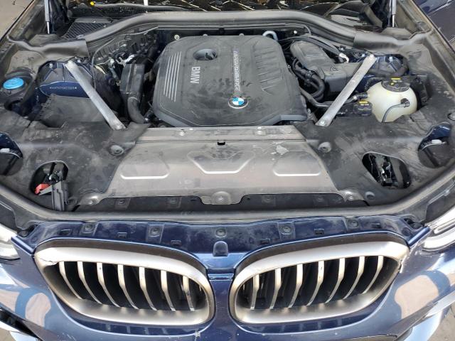 5UXTS3C53K0Z06919 - 2019 BMW X3 XDRIVEM40I ლურჯი ფოტო 11