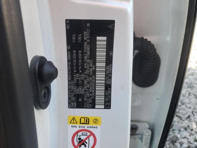 2T2BZMCAXHC056406 - 2017 LEXUS RX 350 BASE WHITE photo 13
