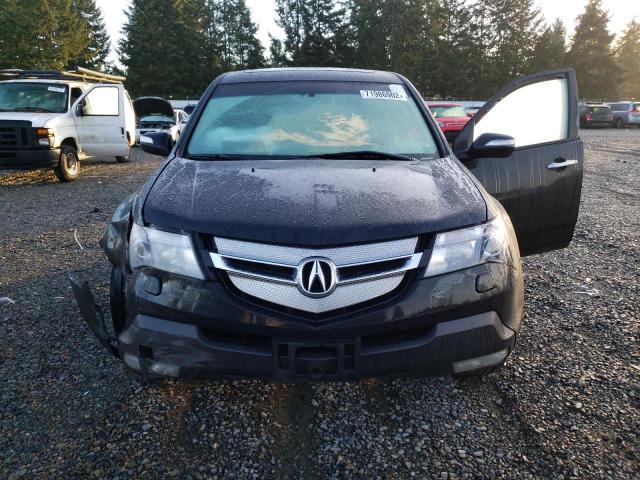 2HNYD286X9H003616 - 2009 ACURA MDX TECHNOLOGY BLACK photo 5