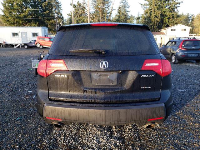 2HNYD286X9H003616 - 2009 ACURA MDX TECHNOLOGY BLACK photo 6