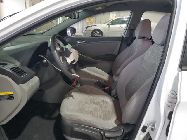 KMHCT4AEXHU343985 - 2017 HYUNDAI ACCENT SE Blanc photo 7