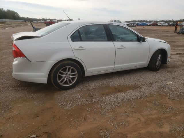 3FAHP0GA1CR350728 - 2012 FORD FUSION S WHITE photo 3