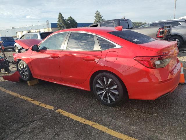 2HGFE1F79NH311629 - 2022 HONDA CIVIC EX RED photo 2