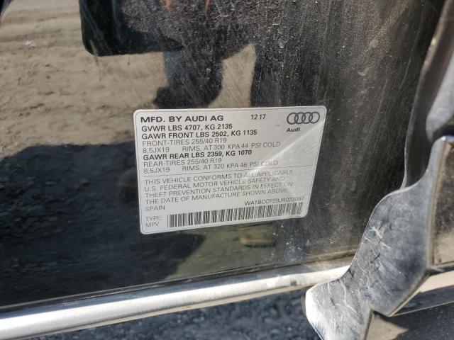 WA1BCCFS9JR023097 - 2018 AUDI Q3 PREMIUM BLACK photo 14