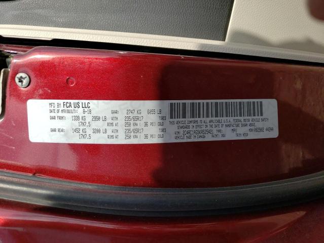 2C4RC1AG5KR525421 - 2019 CHRYSLER PACIFICA L RED photo 13
