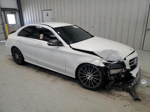 55SWF4JB5FU077732 - 2015 MERCEDES-BENZ C 300 WHITE photo 4