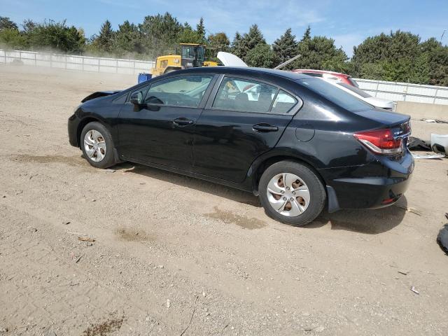 19XFB2F52DE040080 - 2013 HONDA CIVIC LX BLACK photo 2