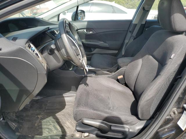 19XFB2F52DE040080 - 2013 HONDA CIVIC LX BLACK photo 7