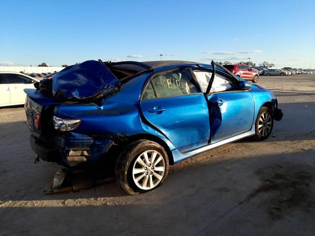 2T1BU40E39C119003 - 2009 TOYOTA COROLLA BASE BLUE photo 3